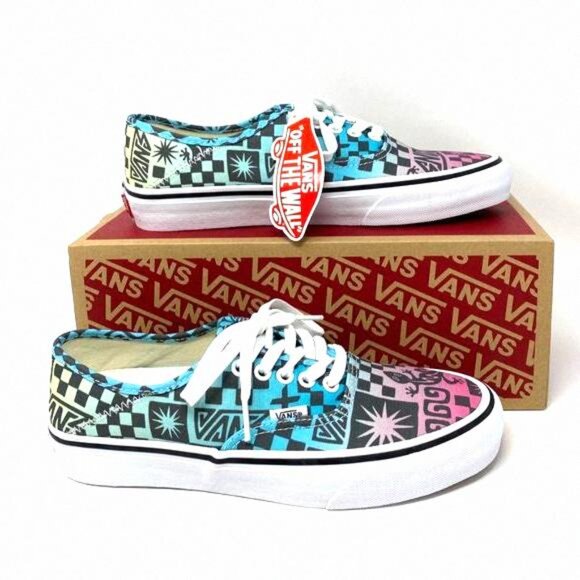 💖MEGA SALE💖Vans SF Tribal Check Multi Blue VN0A3MU642K Women's Sneakers Canvas - Picture 10 of 12